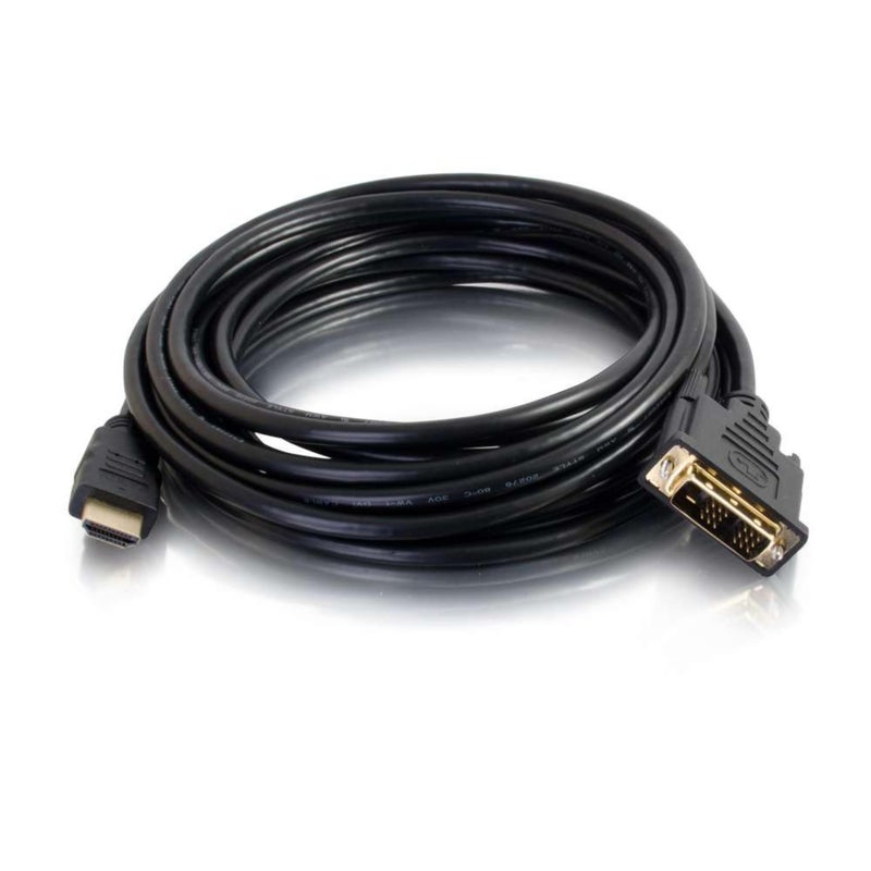C2G Legrand - C2G DVI to HDMI Cable, DVI-D Male to HDMI Male, Black HDMI Adapter Cable, 1 Meter (3.28 Feet) Bi-Directional Adapter Cable, 1 Count, C2G 42514 - Image 2